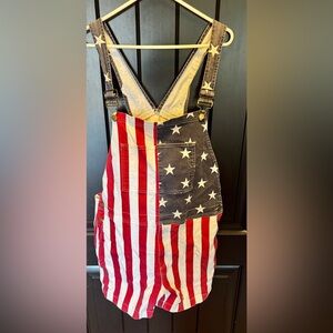 Chubbies Red, White, and Blue Overalls